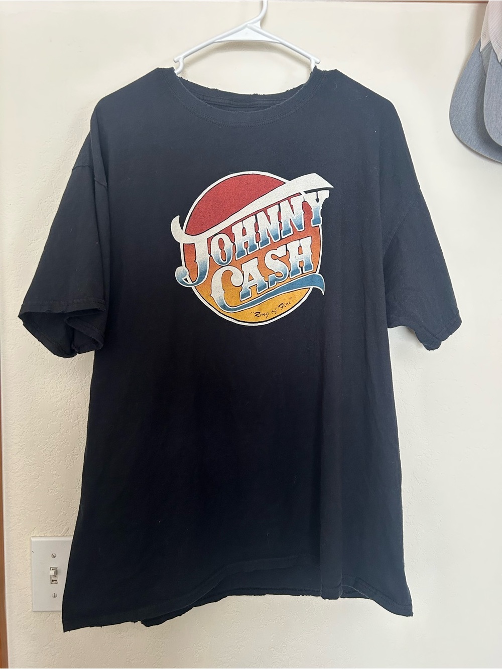 Johnny cash distressed tee
